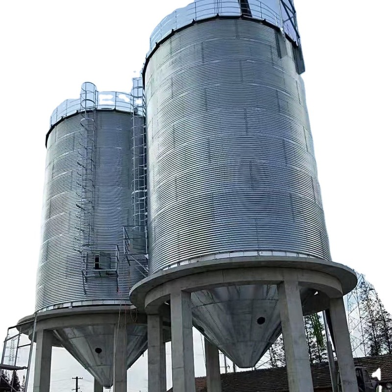 Conical Silos Storage Hopper Bottom 100t 200t 300t 500t Grain Bins for sale